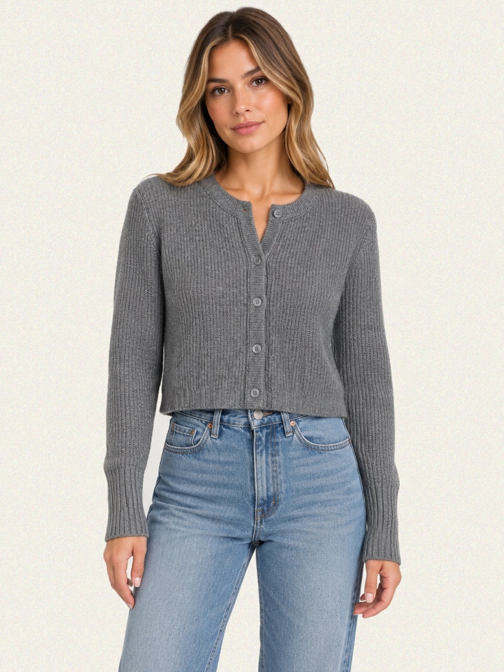 Song of Style by Aimee Song Cropped Knit Cardigan